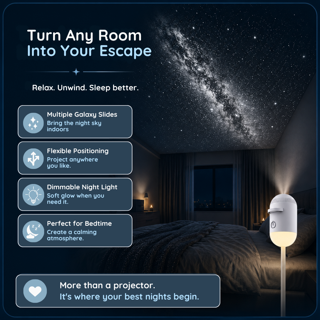 Galaxy Projector & Cozy Night Light