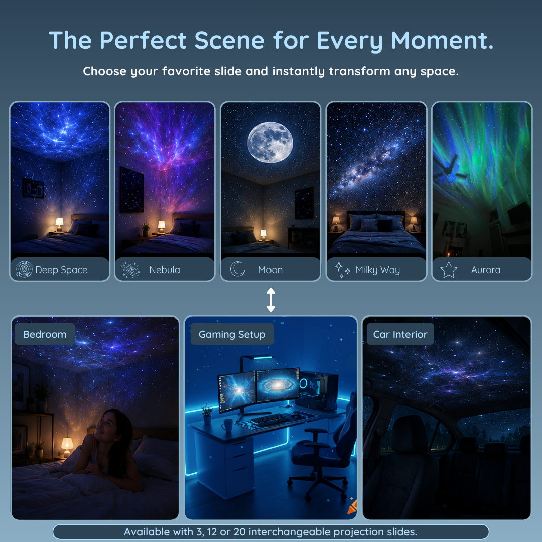 Galaxy Projector & Cozy Night Light